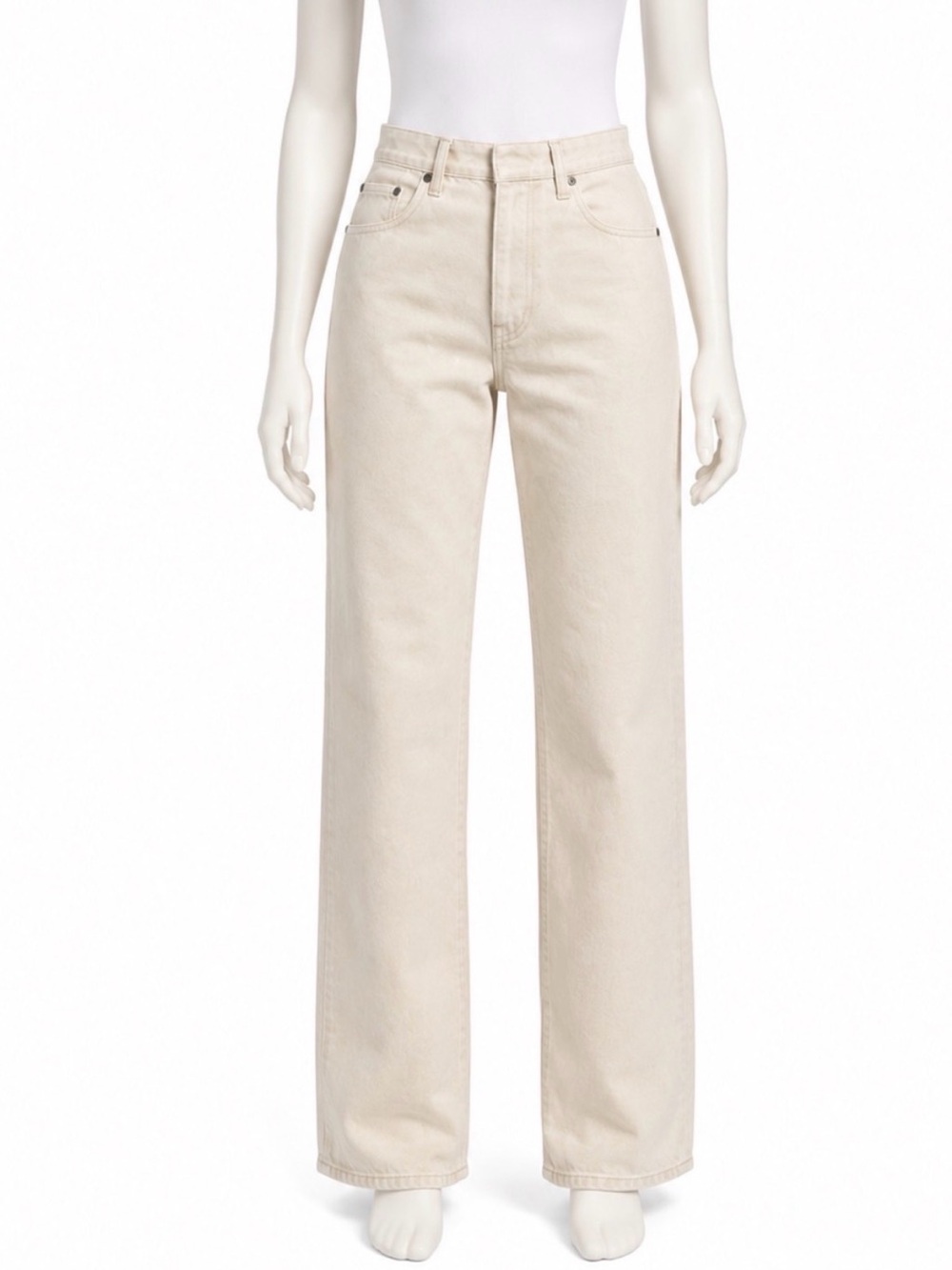 Djerf Avenue Relaxed Jeans
100% Organic cotton button fly cream Size 25 NWOT